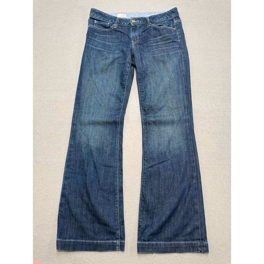 GAP 1969 Baggy Jeans Women's 29/8r Blue Dark Wash Denim Long & Lean Low Rise